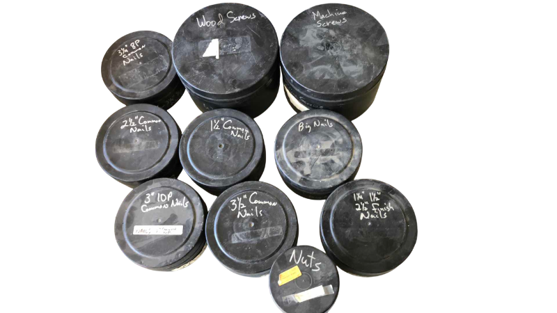 Photo 1 of ASSORTED NAILS AND SCREWS