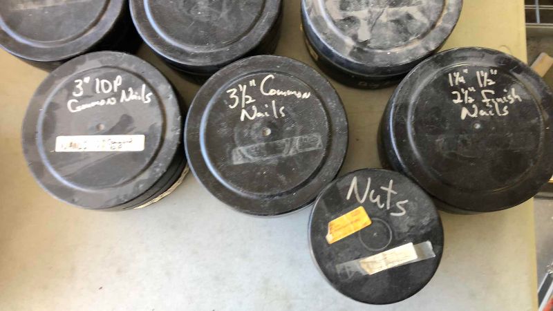 Photo 1 of ASSORTED NAILS AND SCREWS