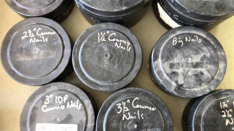 Photo 1 of ASSORTED NAILS AND SCREWS