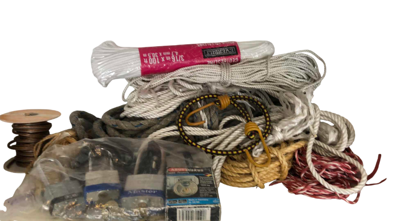 Photo 1 of MASTER LOCKS,ROPE, AND TWINE