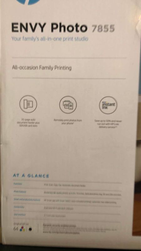 Photo 1 of HP ENVY PHOTO 7855 PRINTER