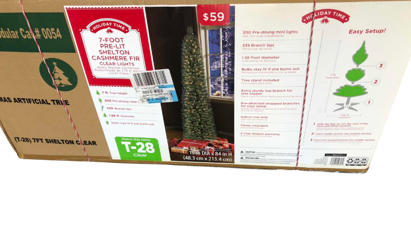 Photo 1 of SEVEN FOOT PRE-LIT SHELTON CASHMERE FIR WITH LIGHTS