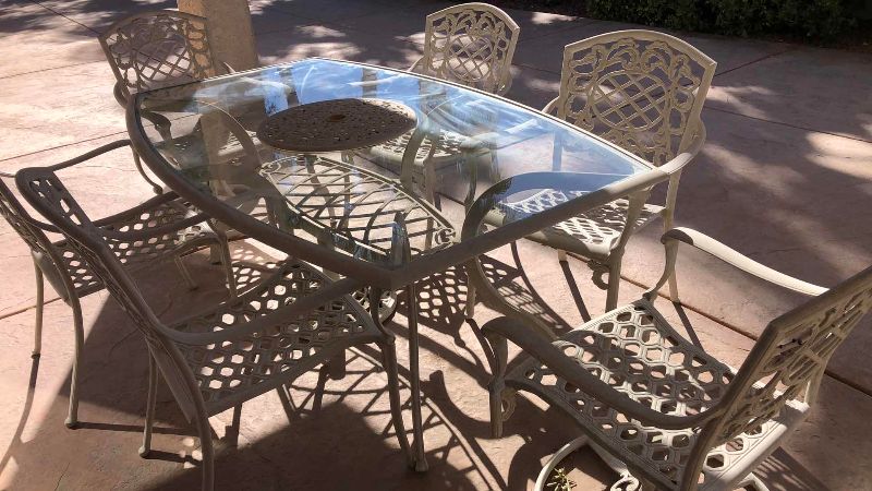 Photo 1 of PATIO SET WITH CHAIRS