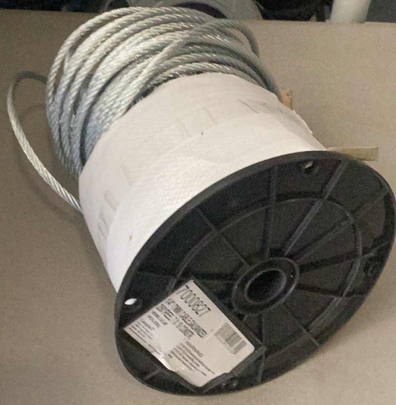 Photo 1 of 1/4” CABLE, GALVANIZED 250’ REEL