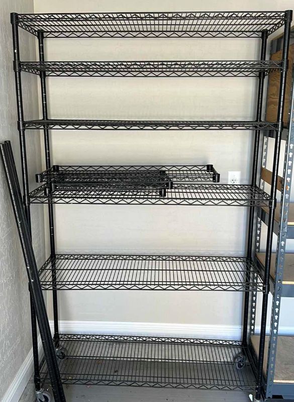 Photo 1 of METAL SHELVING UNIT