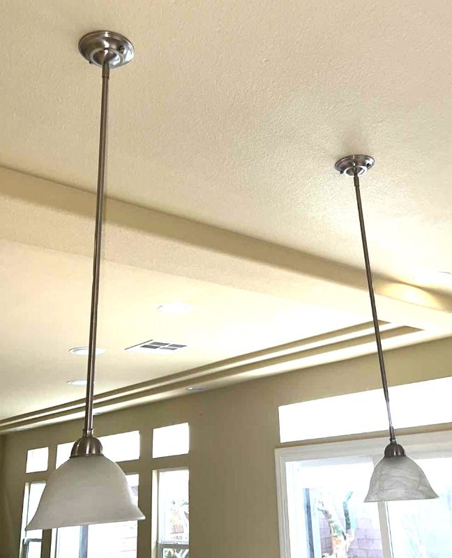 Photo 1 of 2- HANGING PENDANT LIGHTS 