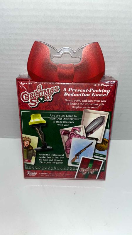 Photo 3 of BRAND NEW FUNKO GAMES A CHRISTMAS STORY “A MAJOR CARD GAME” & NECA A CHRISTMAS STORY LEG LAMP TALKING KEYCHAIN (2)