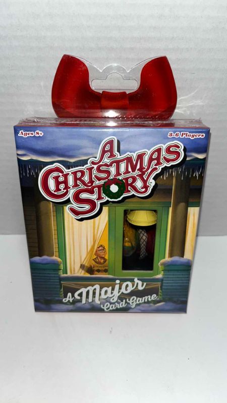 Photo 3 of BRAND NEW FUNKO GAMES A CHRISTMAS STORY “A MAJOR CARD GAME” & NECA A CHRISTMAS STORY LEG LAMP TALKING KEYCHAIN (2)