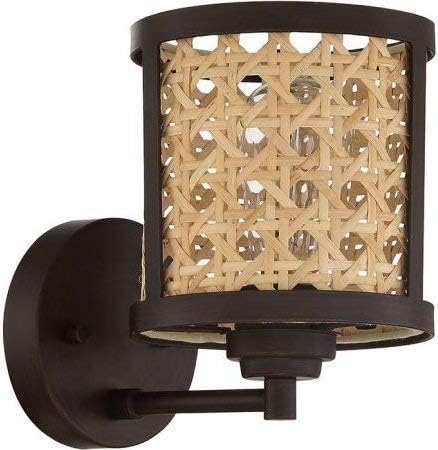 Photo 1 of CRAFTMADE MALAYA WALL SCONCE 1 LIGHT AGED BRONZE BRUSHED MODEL 54561-ABZ