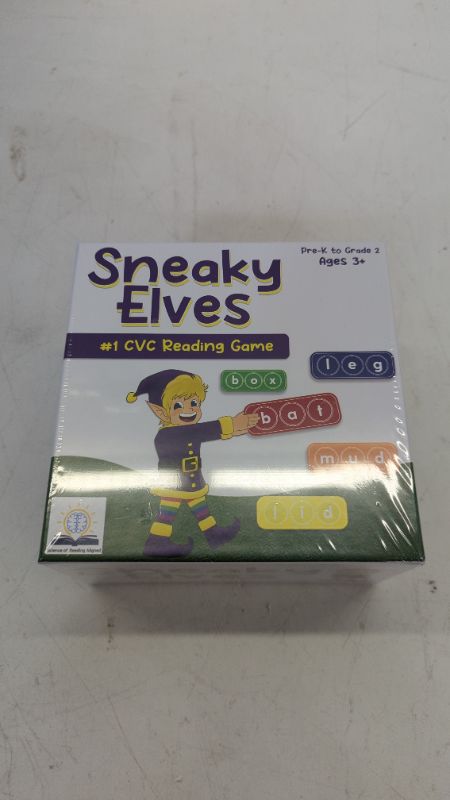 Photo 1 of Sneaky Elves CVC Word Game, Mini Pop Fidget Sensory Toy to Learn and Spell CVC Sight Words, Educational Kindergarten Classroom Games, Multisensory Reading and Phonics Game with Flash Cards