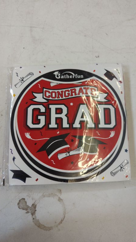 Photo 2 of 31 Pieces Graduation Party Supplies, 2023 Graduation Hanging Swirl Congrats Grad and Graduation Party Decorations(red, Black)