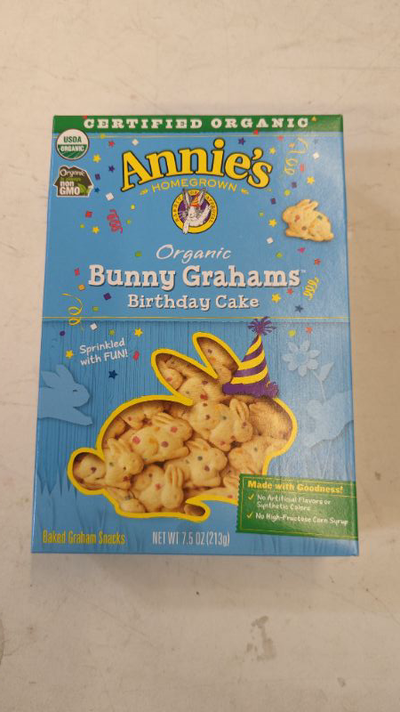 Photo 2 of Annie's Organic Birthday Cake Bunny Graham Snacks, 7.5 oz.