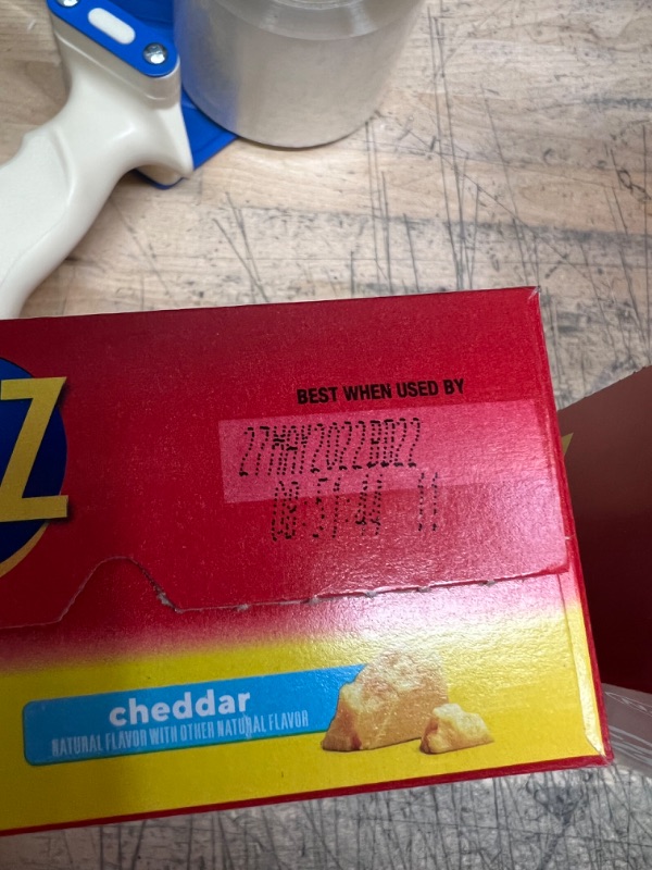 Photo 3 of 2PCKS OF RITZ Cheese Crispers Cheddar Chips, 7oz
EXP DATE MAY 27, 2022