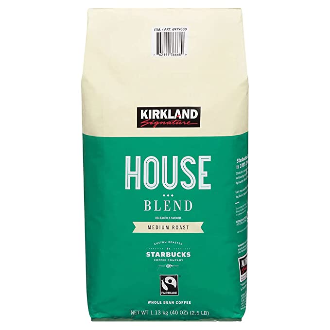 Photo 1 of ** NON-REFUNDABLE***   *** SOLD AS IS**
Kirkland signature by Starbucks house blend whole bean coffee 2.5 pounds EXCLUSIVELY SOLD BY WHOLE AND NATURAL
