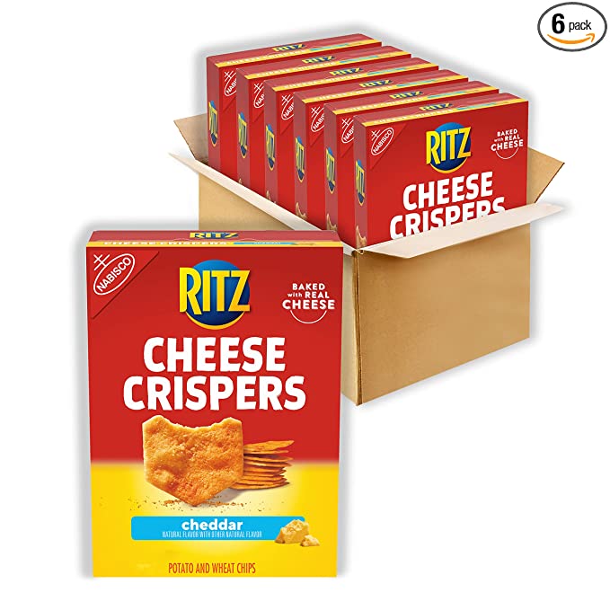 Photo 1 of ** EXP: 27 MAY 2022**   **** NON-REFUNDABLE***    *** SOLD AS IS **
Ritz Crispers Cheddar Chips, Cheese, 6 Count (Pack of 1)