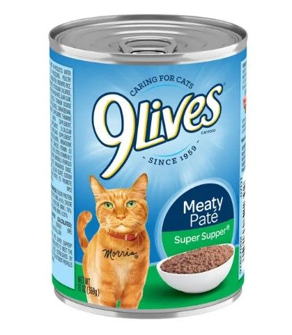 Photo 1 of 12PCK OF 13 oz Meaty Pate Super Supper Cat Food // ONE CAN IS DENTED// 
EXP DATE APR 27, 2023