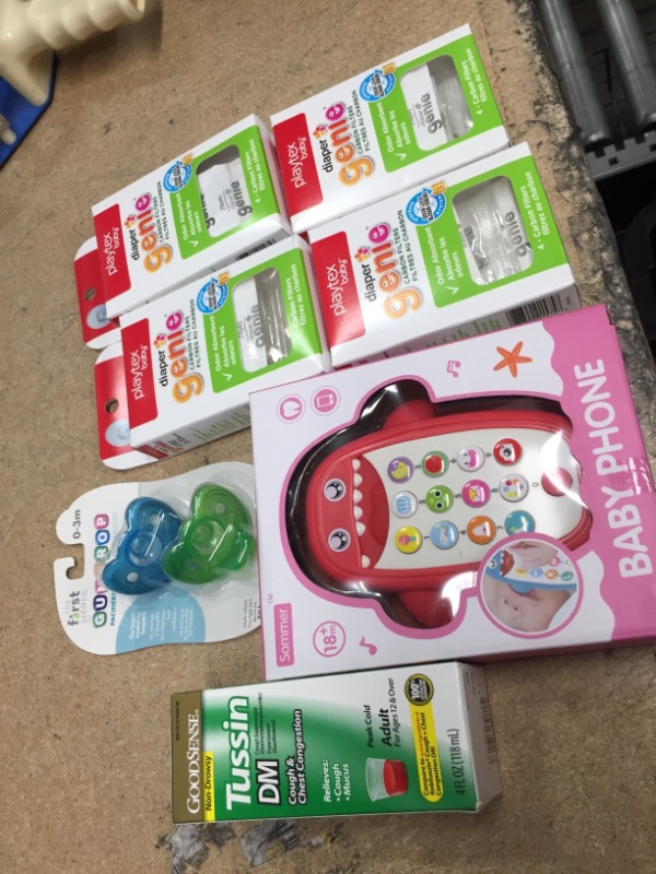 Photo 1 of Bundle of Assorted babies pacifiers, diaper genie, etc. 
