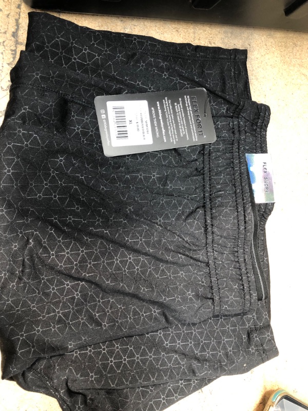 Photo 2 of 90 Degree By Reflex Mens Embossed Print Basketball Shorts - Black Print #4 - XL
