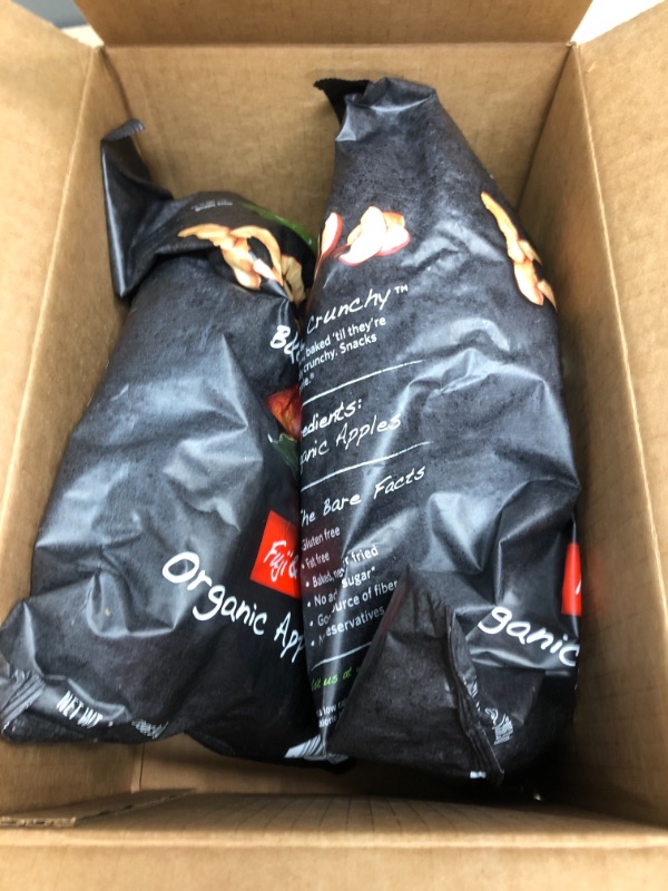 Photo 1 of **EXPIRES MAY 2022** Bare Baked Crunchy Organic Apple Chips, Fuji & Reds, Gluten Free, 14 Ounce Bag, 2 Count
