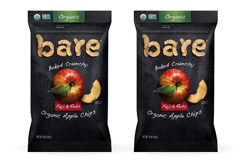 Photo 1 of **EXPIRES MAY 2022** Bare Baked Crunchy Organic Apple Chips, Fuji & Reds, Gluten Free, 14 Ounce Bag, 2 Count
