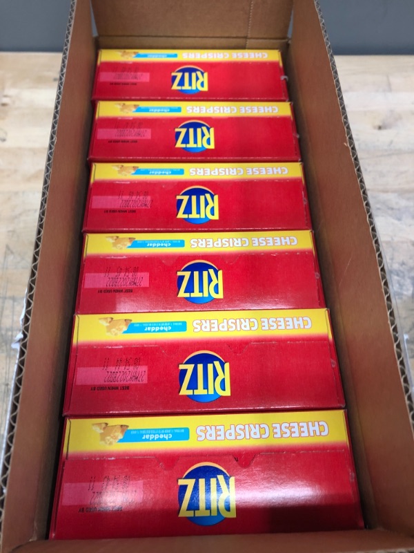 Photo 2 of **EXPIRES MAY 2022** Ritz Crispers Cheddar Chips, Cheese, 6 Count (Pack of 1)
