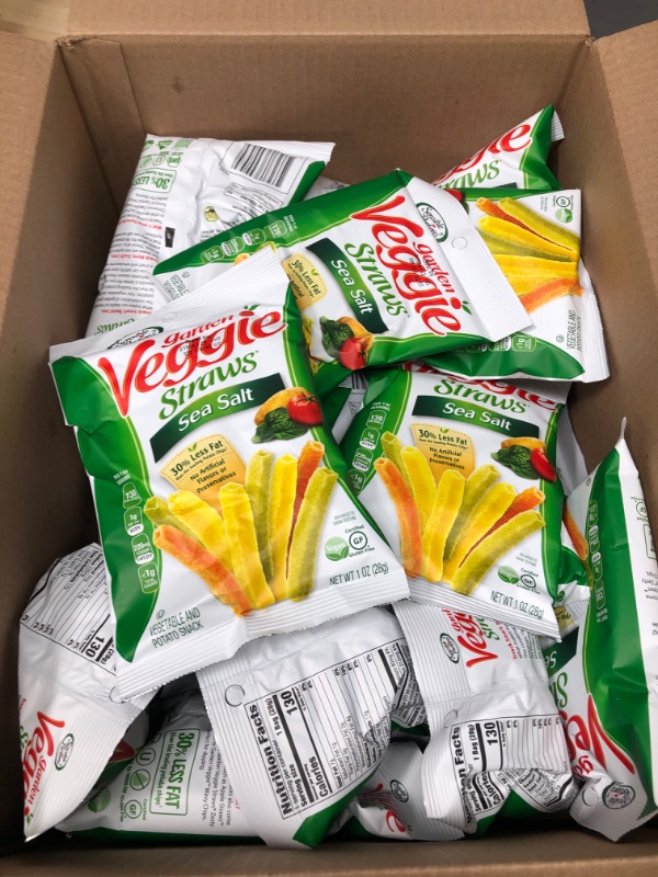 Photo 2 of ** 21 MAY 2022   ***   *** NON-REFUNDABLE***   ** SOLD AS IS  ***
Sensible Portions Garden Veggie Straws, Sea Salt, Snack Size, 1 Oz (Pack of 24)
