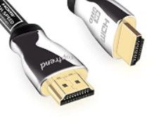 Photo 1 of Toptrend 4K HDMI Cable 12ft, CL3 Rated 21Gpbs High Speed HDMI 2.0 Cable Supports 1080p, 3D, 2160p, 4K 60Hz UHD, HDR, 28AWG Braided HDMI Cord, Compatible with HDTV, Xbox, Blue-ray Player, PS3, PS4, PC
