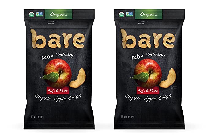 Photo 1 of ** EXP: 20 MAY 2022 **  ** NON-REFUNDABLE ***  ** SOLD AS IS**  
Bare Baked Crunchy Organic Apple Chips, Fuji & Reds, Gluten Free, 14 Ounce Bag, 2 Count
