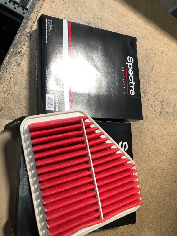 Photo 2 of ** SETS OF 2**
Spectre Essentials Engine Air Filter: Premium, 50-Percent Longer Life: Compatible with Select 2005-2016 TOYOTA/LEXUS/SCION (Corolla, Venza, Matrix, Avalon, RAV4, ES350, tC, xB), SPA-2326
10.83 x 9.65 x 2.44 inches
