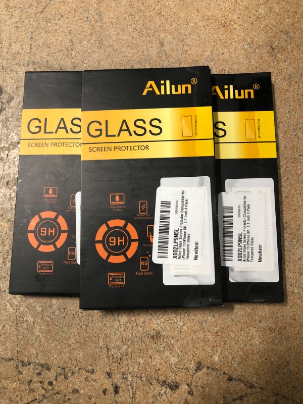 Photo 2 of ** SETS OF 3**
Ailun Glass Screen Protector Compatible for iPhone 11/iPhone XR, 6.1 Inch 3 Pack Tempered Glass
