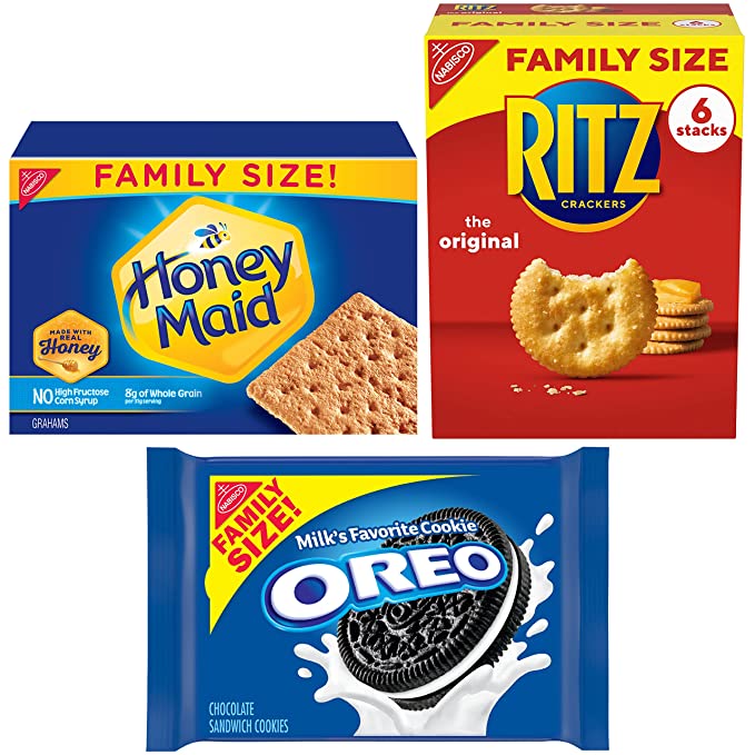 Photo 1 of ** EXP: 17 MAY 2022**  ** NON-REFUNDABLE**  ** SOLD AS IS**
OREO Original Cookies, RITZ Crackers, Honey Maid Graham Crackers Variety Pack, Family Size, 3 Packs
