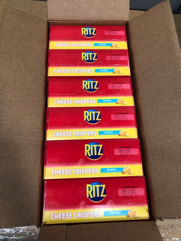 Photo 2 of **EXPIRES MAY 2022** Ritz Crispers Cheddar Chips, Cheese, 6 Count (Pack of 1)
