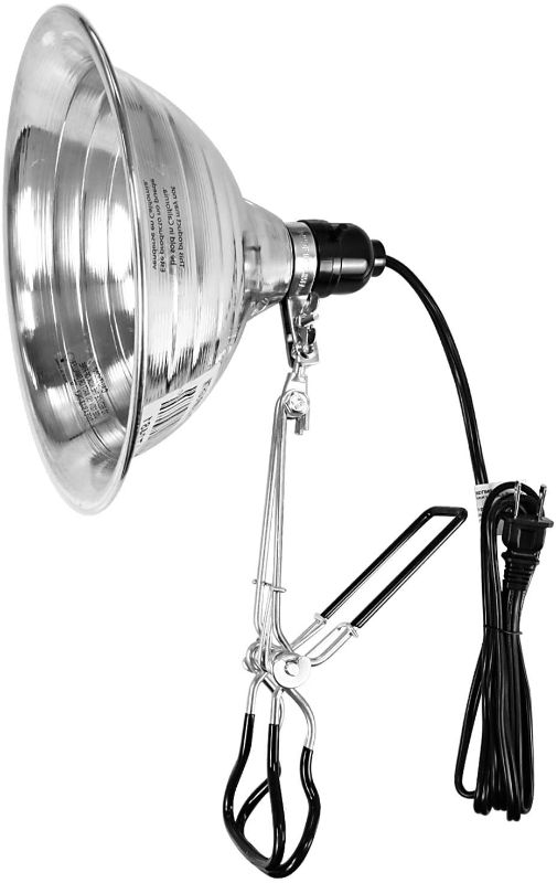 View 1 of Simple Deluxe HIWKLTHEAVYCLAMPLIGHTM Tight Grip Clamp Lamp Light with 8.5 Inch Aluminum Reflector up to 150 Watt E26 Socket (no Bulb Included) 6 Feet 18/2 SPT-2 Cord, Silver
SET OF 2 LAMPS