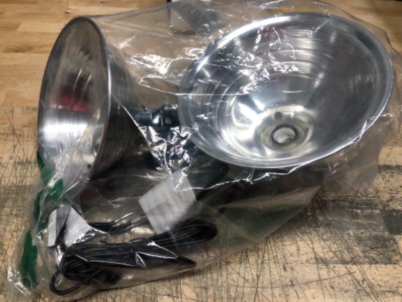 View 2 of Simple Deluxe HIWKLTHEAVYCLAMPLIGHTM Tight Grip Clamp Lamp Light with 8.5 Inch Aluminum Reflector up to 150 Watt E26 Socket (no Bulb Included) 6 Feet 18/2 SPT-2 Cord, Silver
SET OF 2 LAMPS
