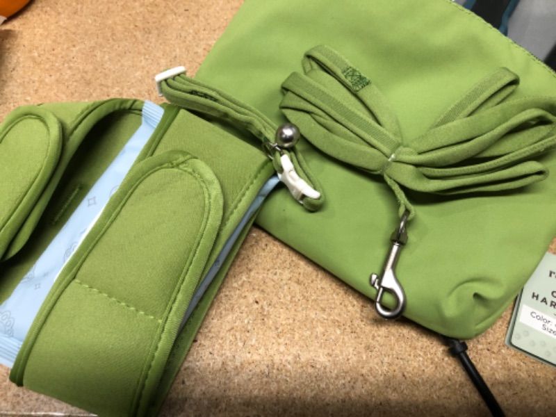 Photo 1 of Cat Harness, Collar & Leash Set -  Velcro Harness Vest for Walking Cats & Kittens (Matcha Green, Small)
