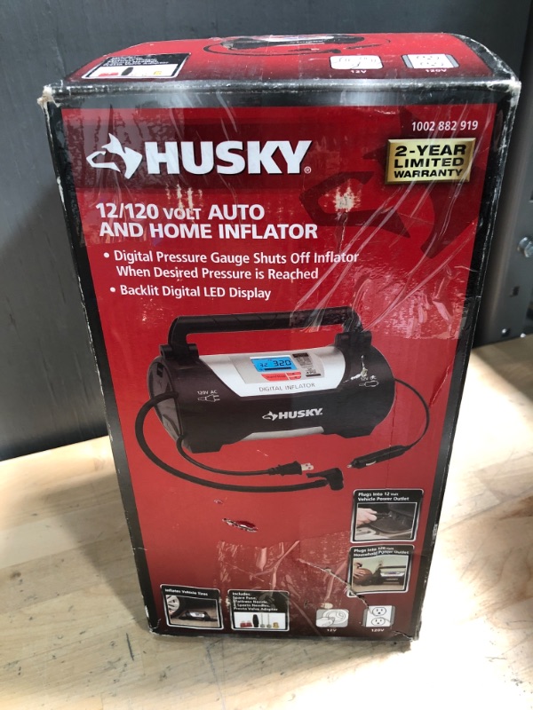 Photo 2 of  Huskey 12/120 Volt Auto and Home Inflator  *SEE BELOW