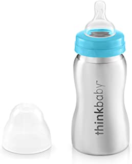 Photo 1 of ***BABY BUNDLE***  NON REFUNDABLE

Thinkbaby Baby Bottle of Ultra Polished Stainless Steel, Blue 
+
Femometer Forehead Thermometer for Adults Kids, Non Contact Infrared Thermometer, Digital Baby Childrens Thermometers Body Temperature Thermometer 
+ Plast