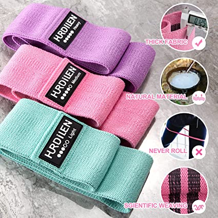 Photo 1 of ***FITNESS BUNDLE***  NON REFUNDABLE

Hurdilen Resistance Bands Loop Exercise Bands ,Workout Bands Hip Bands Wide Resistance Bands Hip Resistance Band for Legs and Butt,Activate Glutes and Thigh **2Packs** + 10 Colors Hair Claw Clips 4 Inch Matte Nonslip 