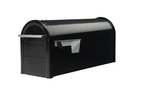 Photo 1 of 
Hover Image to Zoom
Franklin Black, Medium, Steel, Post Mount Mailbox with Satin Nickel Handle
by Gibraltar Mailboxes