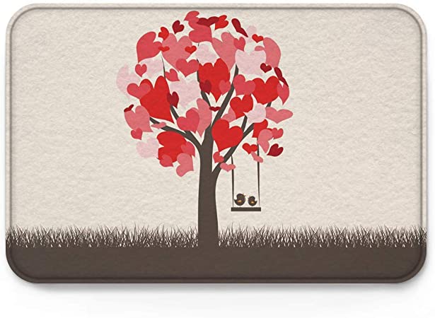 Photo 2 of AXMSYun Low Profile Door Mat for Front Door Home Entrance Outside Doormat Shoes Scraper Mud Trapper Rug Carpet Heart Tree Swing Valentine's Day 23.6x15.7 inch

Women's Winter Super Soft Warm Cozy Fuzzy Snowflake Deer Fleece-lined With Grippers Slipper Soc