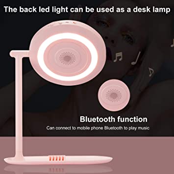 Photo 1 of 
Makeup Mirror with Lights, Double-Sided LED Makeup Mirror, Came with a Second Tiny Magnifying Mirror 10x?Table Lamp, Bluetooth Speaker, 3 Light Colors, 360 Rotation, Storage Tray
