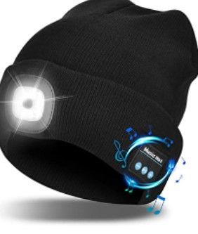 Photo 1 of ETSFMOA UNISEX BLUETOOTH BEANIE HAT LIGHT WIRELESS HEADPHONES GIFTS FOR MEN DAD

