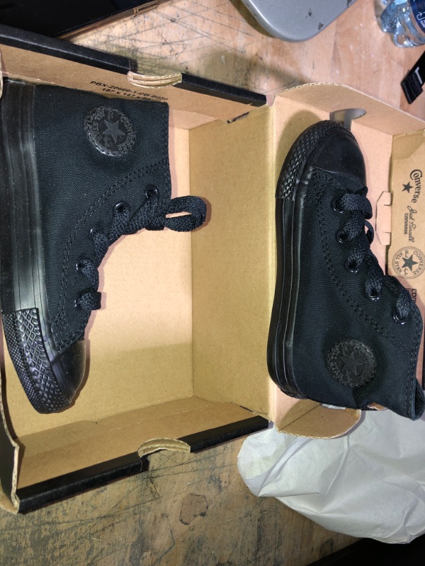 Photo 2 of Converse Infant Chuck Taylor All Star Hi Shoe (Black, Size 7 US)