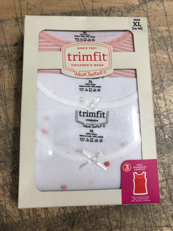 Photo 2 of 3-Pack Scoopneck Undershirt 100% Combed Cotton-Pink/White (SIZE XL)