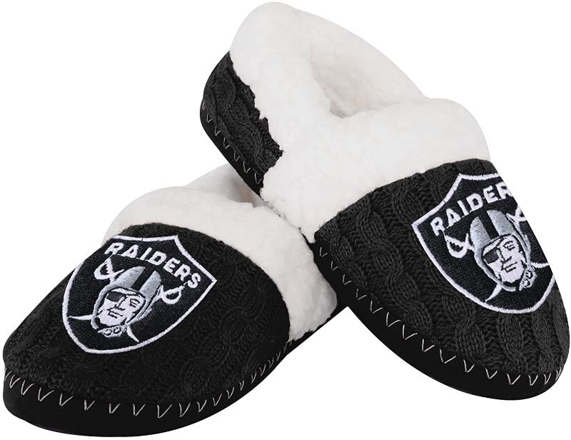 Photo 1 of FOCO Kids NFL Team Color Moccasin Slippers (SIZE 5-6)

