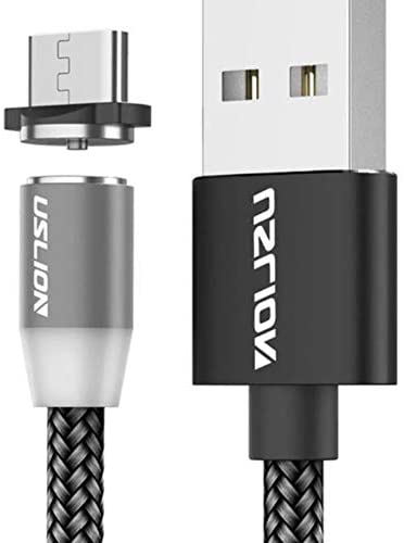 Photo 1 of USLION Magnetic USB Cable Fast Charging USB Type C Cable Magnet Charger Data Charge Micro USB Cable Mobile Phone Cable USB Cord (3 PACK)