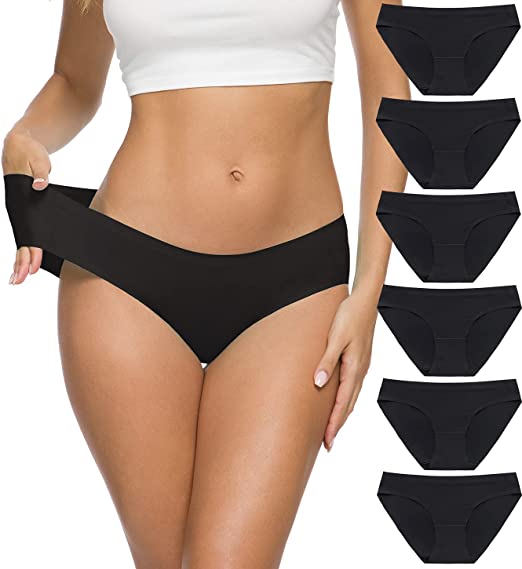 Photo 1 of 12 Pack Womens Cotton Underwear BLACK AND GRAY ASSORTMENT Breathable Bikini Panties SIZE 10
