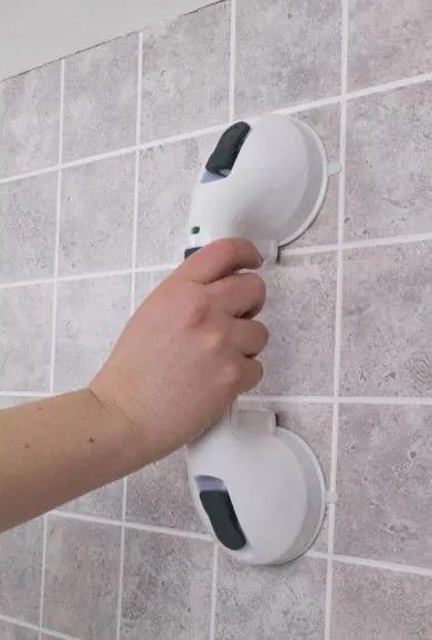 Photo 1 of 12 in. Suction Cup Grab Bar
