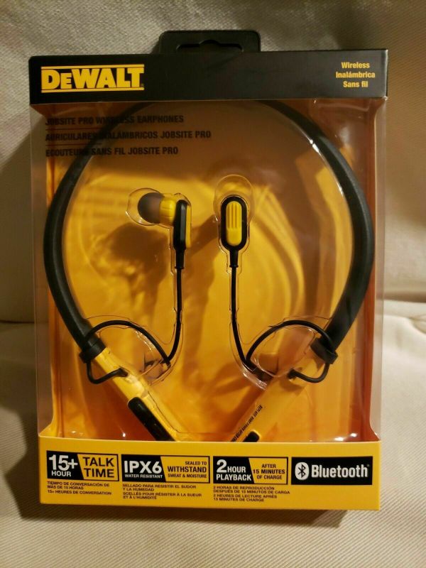 Photo 1 of DEWALT Jobsite Pro Wireless Earphones
