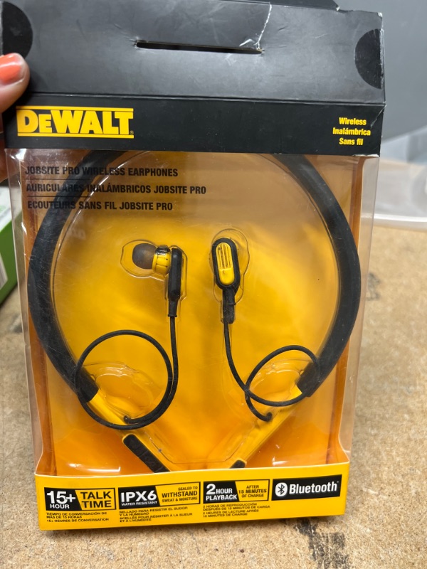 Photo 3 of DEWALT Jobsite Pro Wireless Earphones
